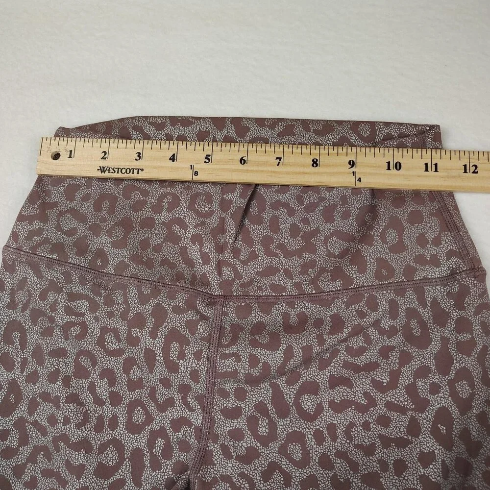 Zyia Purple Leopard Supreme High Rise Leggings Womens M 6-8 Athletic Yoga - Picture 10 of 11